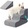 Gardner Pet Scala Cani Pieghevole, 35/42 cm, 3 Gradini, Grigio