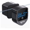 SEAOURA Pulitore magnetico per vetri dell'acquario con termometro digitale, 2 in 1, mini termometro magnetico per pesci spazzola solo per serbatoio di vetro, strumento di pulizia galleggiante per 1-30