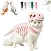 Generico Costume da scheletro di dinosauro per cani (#B,35cm)