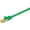 Goobay 91676 Cavo patch RJ45 CAT 6A S/FTP (PiMF), 500 MHz con cavo CAT 7 grezzo, verde, 30 m - LSZH senza alogeni, rame, spina RJ45 (CAT 6A)