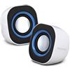 Atlantis Land SoundPower 410 1-via Nero, Blu, Bianco Cablato 5 W