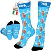 Easycosy Calzini Personalizzati con Foto, Idee Regalo per Uomo Donna(Papà)