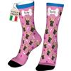 Easycosy Calzini Personalizzati con Foto, Idee Regalo per Uomo Donna(Cane+testo)
