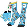 Easycosy Calzini Personalizzati con Foto, Idee Regalo per Uomo Donna(Gatto+testo)
