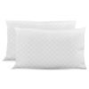 PARAMAISON Cuscino Letto Memory Foam 15 cm Saponetta, Ergonomico Morbido e Traspirante, Anallergico e Antiacaro, Federa Lavabile |2 pezzi