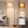 Seruno X Lampada Da Terra Ad Arco 157 cm, Testa Orientabile, E27, Nera