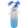 CiciIng Vaso da fiori alto 21 cm, smaltato, moderno, in ceramica, con corda di iuta, vaso decorativo per erba della pampa, fiori secchi, vaso boho, per casa, soggiorno, tavolo da pranzo, ufficio, decorazione