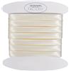 designers-factory Nastri in sbieco per bordare Cucito in Raso - Vari Colori Disponibili - Nastro per raffinate Rifiniture in Raso di Poliestere Piegato - sbieco Raso (10 Metri, Ecru)