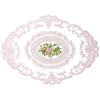 Anevous 2 pezzi tovagliette in pizzo ovali, tovagliette da tavola decorative vintage, 31 x 42 cm tovagliette in pizzo con motivo floreale, tovagliette in pizzo per la cucina e la sala da pranzo