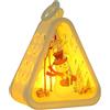 Generico Luce notturna invernale, luce notturna natalizia retrò - Supporto per lampada natalizia,Supporto per lampada a luce calda, luce per alimentata a batteria per decorazioni interne/esterne