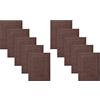 Betz Set di 10 scendibagni tappeto da bagno PREMIUM 100% cotone qualità 650 g/m² 50x70 cm colore marrone
