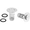 Mesee 2 Pezzi filtro di scarico a scomparsa, tappo lavandino universale con filtro in acciaio inox, piletta click clack, adatto per lavabo cucina e bagno, tappo pop-up con filtro rimovibile, anti-inta