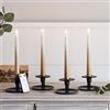 Lights4fun Set di 4 Candele Fine Bronzo Ombré TruGlow® con LED Bianco Caldo a Pile Telecomandate per Uso in Interni