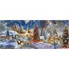 DCIDBEI Diamond Painting Paesaggi Invernali 110x50 cm 5D Diamond Painting Albero Natale Puzzle Diamond Paesaggi Painting Diamond 5D Paesaggio Diamond Painting Paesaggio Invernale Painting 5D Natale