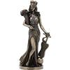 Veronese Design Statua della dea greca della fortuna e della prosperità, finitura in bronzo, WU77777A4