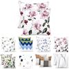 Homebliss Federe Cuscino 65x65 cm Set 2 Pezzi Microfibra, Bianco Floreale Rosa