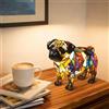 LOMUG Lampada da notte decorativa Shar Pei, lampada LED in resina a forma di cane, lampada a LED notturna classe energetica A, decorazione per la casa e per la camera dei bambini per gli amanti dei