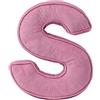Generic Cuscino Decorativo A Forma Di Lettera In Velluto A Coste Rosa Cuscino Iniziale In Velluto 34 X 36 Cm, Morbido Cuscini In Peluche Per Soggiorno Camera Da Letto(S)