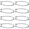GORGECRAFT 8pz Clip Bikini in Lega A Forma di U Fibbia di Chiusura Bikini Argento Anello Aperto Chiusura Frontale Costume da Bagno Reggiseni Lingerie Abbigliamento Estivo da Spiaggia Cappello Vestiti