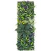 Generico Pannello murale verde artificiale 40 x 120 cm, parete di erba artificiale con fiori, tappeto di verde componibile per fondali di matrimoni, vetrine, pareti di casa e decorazioni per eventi (G)