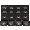 DUOSAMY Armadio con 16 cassetti - Organizzatore per scrivania - Per cosmetici, gioielli, articoli di cancelleria - 50 x 10 x 35 cm (nero)