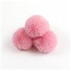 SYSUII 20 pompon in pelliccia artificiale, 5 cm, pompon in pelliccia artificiale, per cappelli e berretti, ciondolo per borse, portachiavi, fai da te, procione, ciondolo fai da te, rosa
