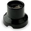AMARCORDS - Plafoniera in porcellana attacco e27 base applique portalampade vintage colore NERO