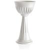 Decor Space Decorspace Vaso alto a colonna in plastica Alba posacenere da esterno h 75 cm (Bianco)