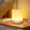 Novabed Lampada da comodino touch dimmerabile, luce notturna a LED per bambini, modalità di luce calda e 256 colori RGB, lampada notturna con timer, funzione di memoria, venature del legno