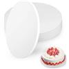 Kievano (5 Pezzi) Base Torta Rotonda Ø30 cm x 12 mm, Cake Drum Bianco in Cartone Alimentare Riutilizzabile, Antigrasso e Impermeabile, per Torte da 8-11 Pollici, Feste e Matrimoni