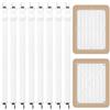 Moosono Tenditore per lenzuola, 8 pezzi, (65 cm - 220 cm), elastico, colore bianco, regolabile, con clip in metallo, per biancheria da letto, lenzuola, materasso, asse da stiro o divano