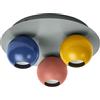 Ledvance Decor Bubble Ceiling 3XE27 multicolore