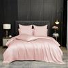 Gezu Bambù - Copripiumino 220 x 240 cm, colore rosa, set da letto 220 x 240 cm, per 2 persone, fresco tencel lyocell biancheria da letto in seta liscia setosa lucida e lussuosa, copripiumino naturale in