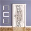ZZDXL Adesivi Per Porte Interne 3D Moderno 77X200Cm - Oro Rosa Nero Vinile Impermeabile - Decorazioni Casa Fai Da Te Per Porte