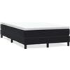 IKAYAA Struttura Letto Singolo 120x220 Rete Singolo con Doghe in Legno per Adulti, Bambini e Teenager, Altezza 25 cm -Nero-120 x 220 cm/25 cm
