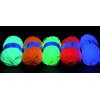 Uv-Elements Neon UV, set di 2 gomitoli di lana per ogni colore, 2 x 50 g (bianco, giallo, verde, rosa, arancione)