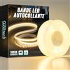GZBtech Striscia LED in silicone, 30 m, 230 V, 3000 K, luce bianca calda, accorciabile, autoadesiva, per camera da letto, cucina, interni ed esterni, decorazione e uso commerciale
