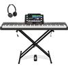 STRICH Pianoforte digitale 88 tasti - Tastiera elettrica completa con supporto, tasti sensibili semi-pesati - Kit pianoforte elettrico portatile per principianti - Pacchetto con pedale sustain