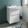 Geberit Renova Plan lavabo, evineo ineo5 evo mobile La: 60 cm, 2 scomparti estraibili, con maniglia incassata,, 501636001+BE0985WH, Renova Plan [Mobili da Bagno > Mobili con Lavabo Integrato]