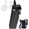 GJCKOPIUFA Batteria Per Bicicletta Elettrica Ad Alta Capacità Da 36V 10Ah 13Ah 15Ah 20Ah, Pacco Batteria Agli Ioni Di Litio Rimovibile Con Caricabatterie Per Biciclette Elettriche Pieghevoli 36V 20Ah,4-pin
