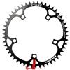 DUANSIYU Corone per Bicicletta 135 BCD Corona Rotonda Stretta Larga 42 44 46 48 52 54 56T 58 60T Dente Strada MTB Ruota di Catena della Bici 135bcd(54T)