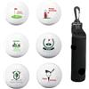 BAIFULAI Set regalo da 6 palline da golf, divertenti palline da golf personalizzate con sacchetto, palline da golf, compleanno per golfisti, uomini, Natale, compleanno, golf, uomini e donne