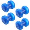 ifundom 4 Pezzi Tappo per Tubo in Plastica, Cappuccio per Palo Rete Trampolino, Pp Blu, Forma a Bicchiere, per Palo Rete di Sicurezza Trampolino, Uso Domestico e Outdoor, Riutilizzabile
