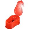 Totority WC Portatile Temporaneo in Plastica Rosso per Lavoratori
