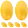 BESPORTBLE 6 Pezzi Rope Buoy Galleggiante di Ancoraggio in PVC Giallo, Facile da Installare, per Boat e Yacht, per Crabbing e Swimming