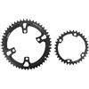 DUANSIYU Corone per Bicicletta Corona Bici da Strada 110bcd 4 bulloni Ovale Tondo 2X Corona Doppia 52t 36t(Round 53-39T)