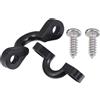 WRITWAA Set Fibbia Corda Coperta Kayak Nera in Plastica e Acciaio Inox