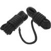 ifundom 2 Pezzi Corda per Barca Dock Rope in Nailon Intrecciato 1/2 inch, Nera, per Ormeggio e Ancoraggio in Banchina