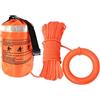 Generico Ring Throwable Reflective Rescue Equipment - 8mm Throw Rope with Hand | Safety Boating Water Rescue Flotation Bag for Outdoor Kayaking Boating Fishing Rowing Beach