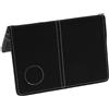 MUSISALY Scorebook da Golf in Pu Nero, Porta Scorecard e Score Notebook Cover, Protegge i Segnapunti, per Golfisti, per Competizioni di Golf